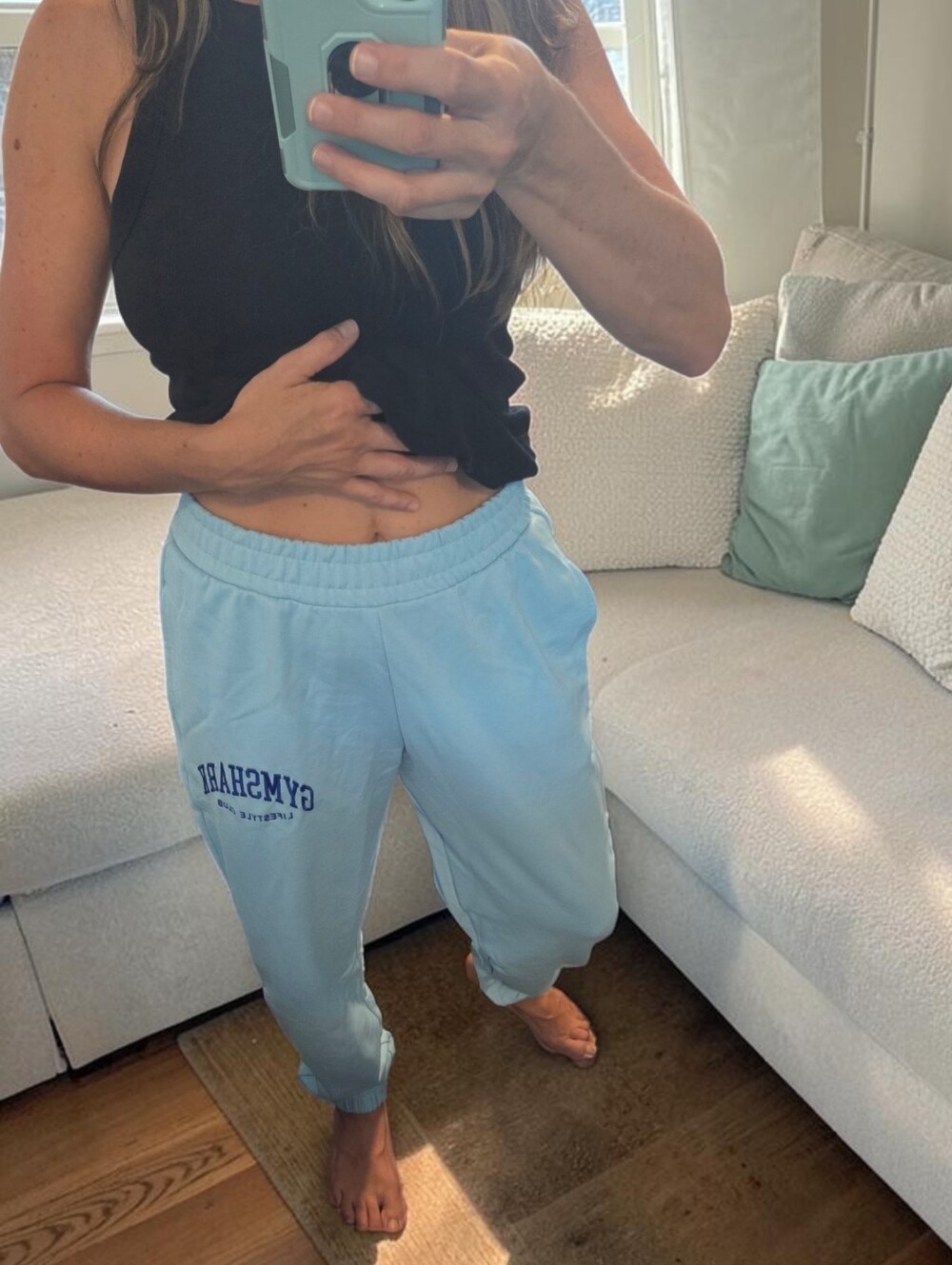 NWOT Gymshark Collegiate Graphic Joggers